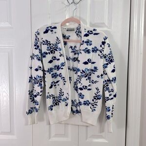 Monsoon Blue Floral Cardigan